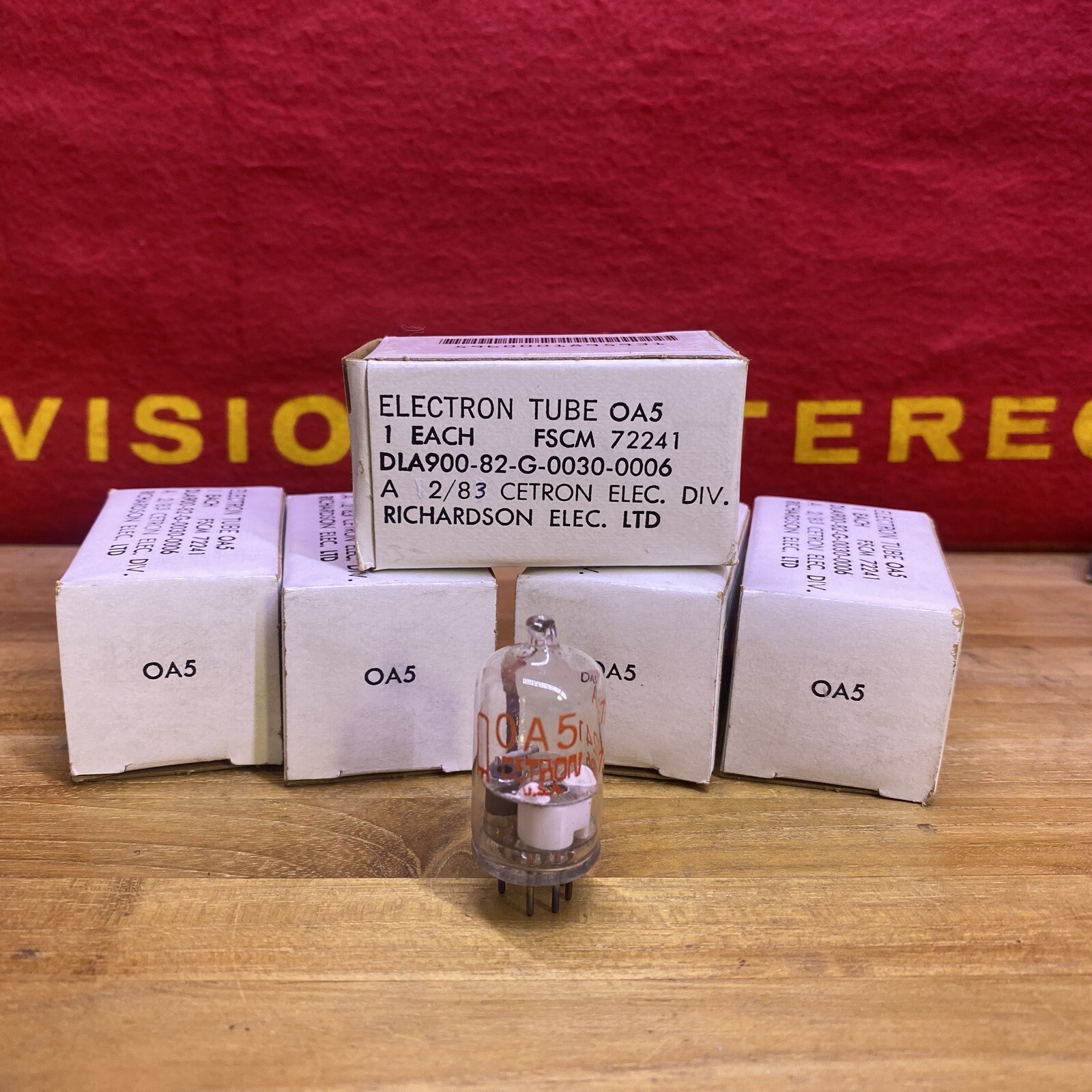 0A5 Vacuum Tube Electron OA5 NOS/NIB Cetron ( Qty 1 Tube