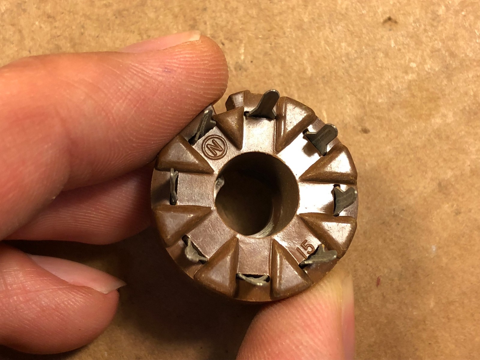 4 NOS Vintage Brown 8-Pin Octal Vacuum Tube Sockets PC BOARD MOUNT PCB