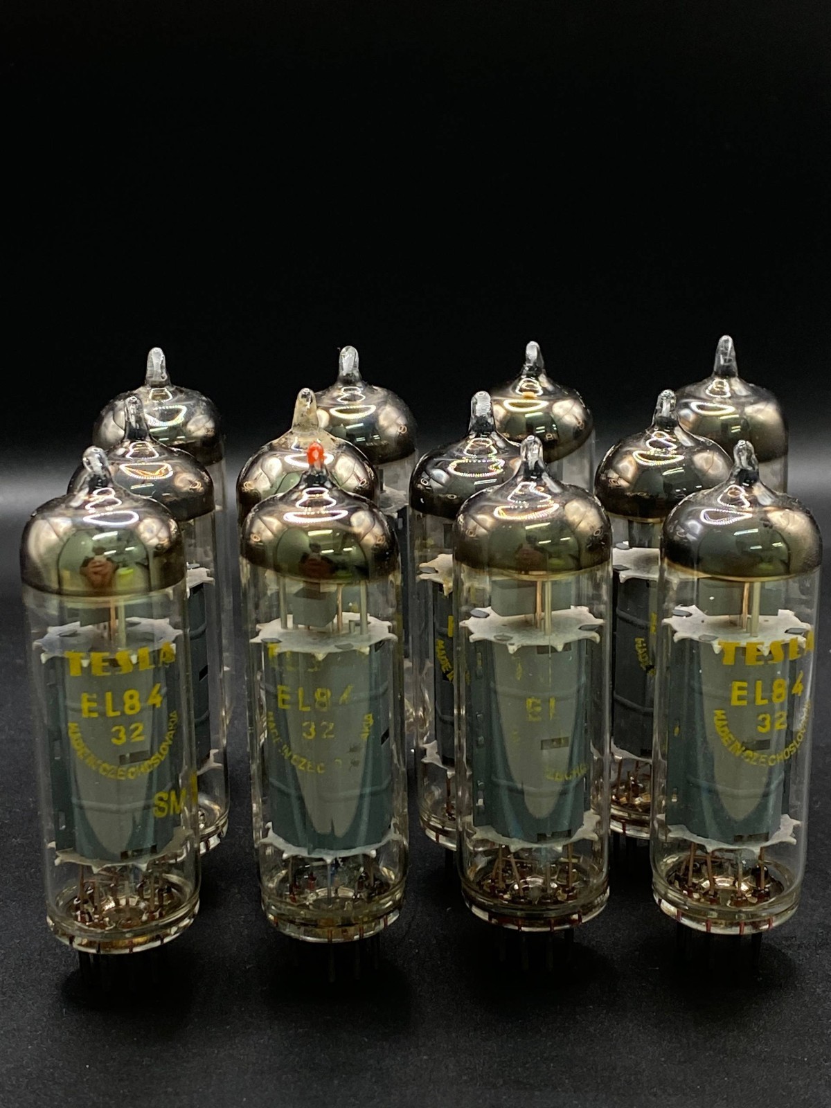 12Pcs Tesla EL84 6BQ5 6P14P Vacuum Pentode Tube Used
