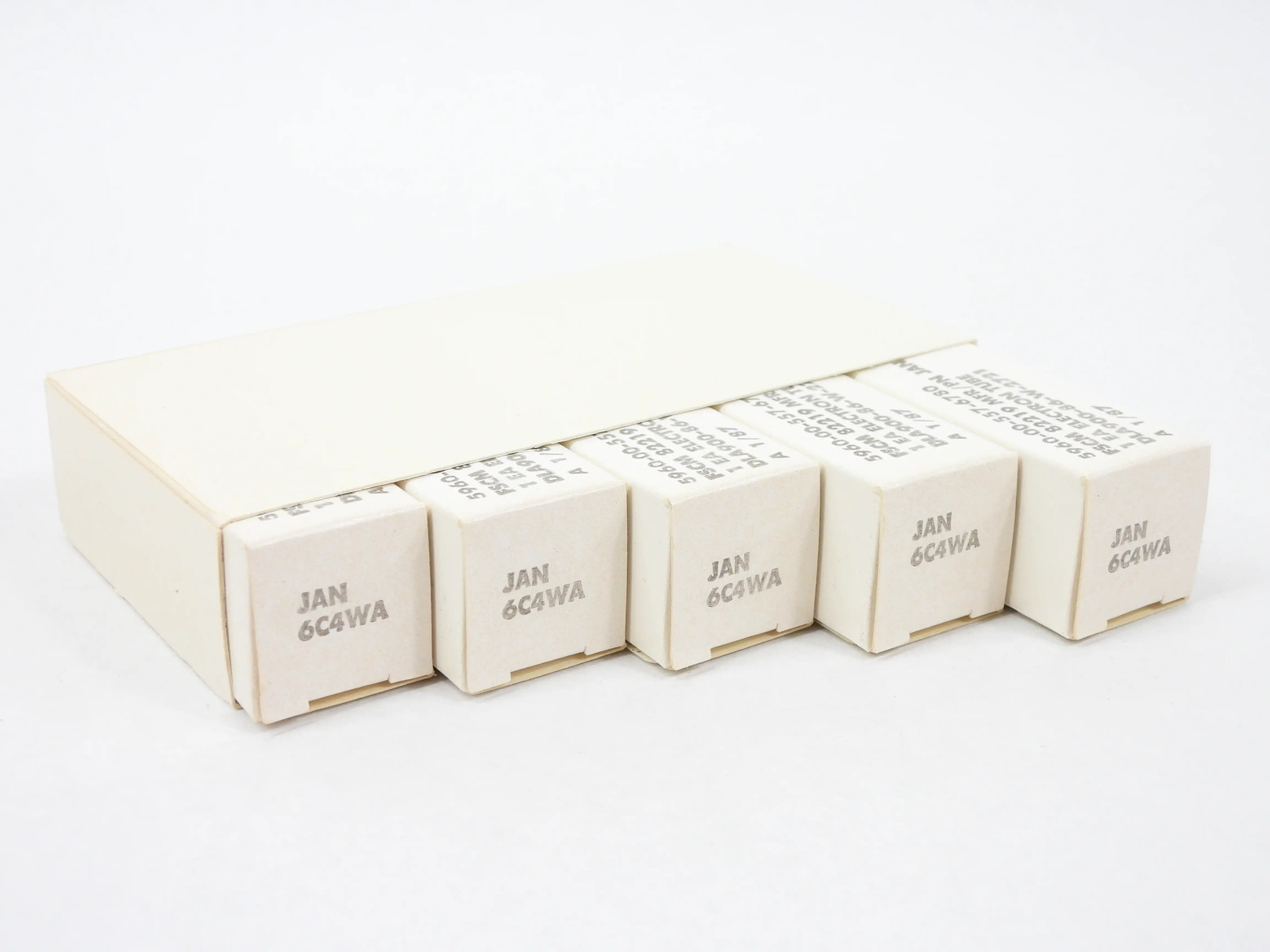 Philips ECG 6C4WA 6C4 Vintage Black Plate Rectifier Tube Sleeve (five new tubes)
