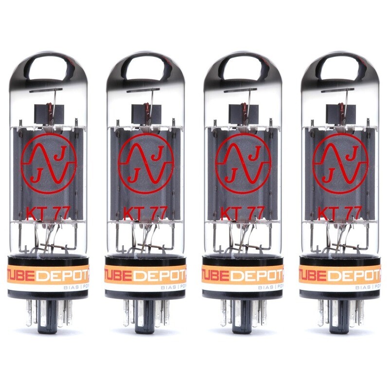 Quad of JJ KT77 Power Vacuum Tube