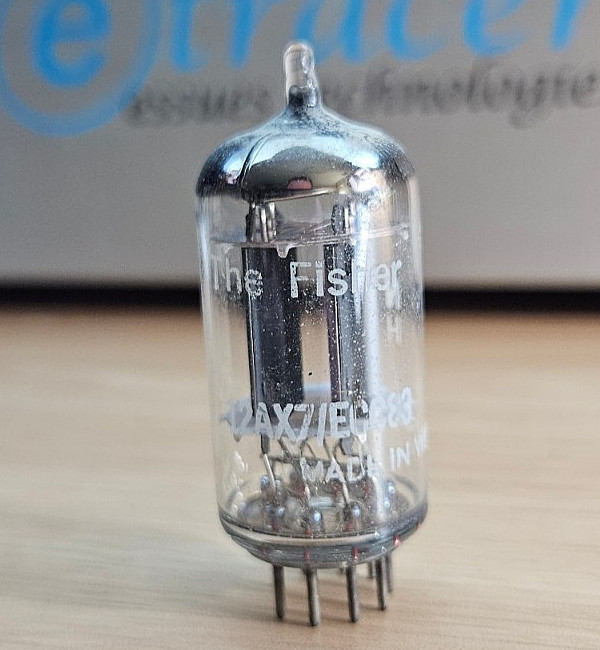 12AX7 TELEFUNKEN ECC83 SMOOTH PLATE AUDIO TUBE WEST GERMANY NOS *eTracer* #12A58