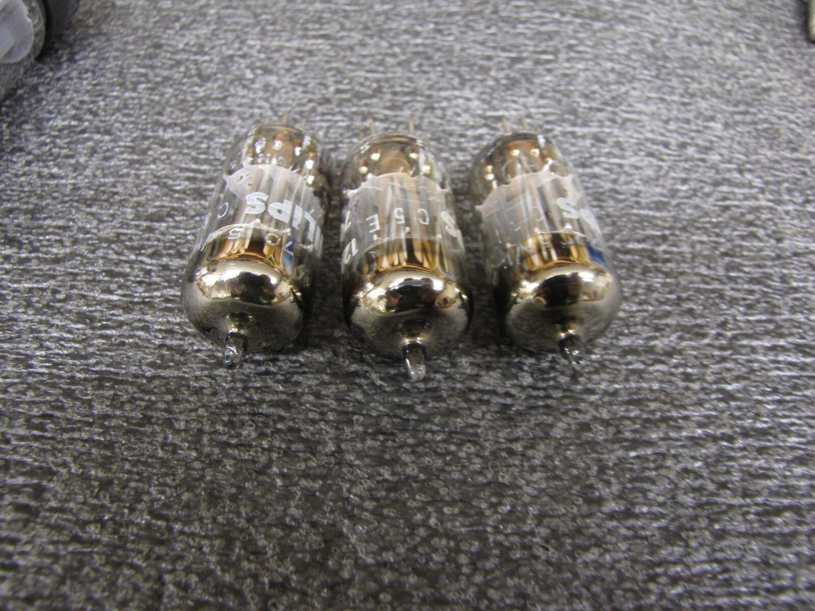 1975 Phillips / Mullard 6CA7 (quad) 7025 /12AX7 (three) MATCH SET !!!!!!