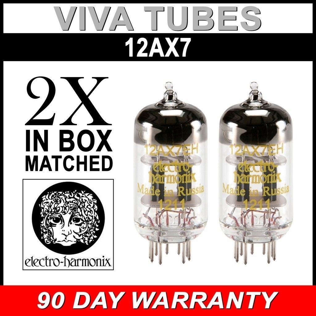 Brand New In Box Gain Matched Pair (2) Electro-Harmonix 12AX7 Vacuum Tubes