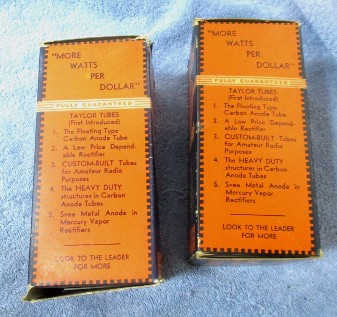 2 Taylor 866 jr. And T40 Rectifier Gas Tube Ham Radio Transmitter