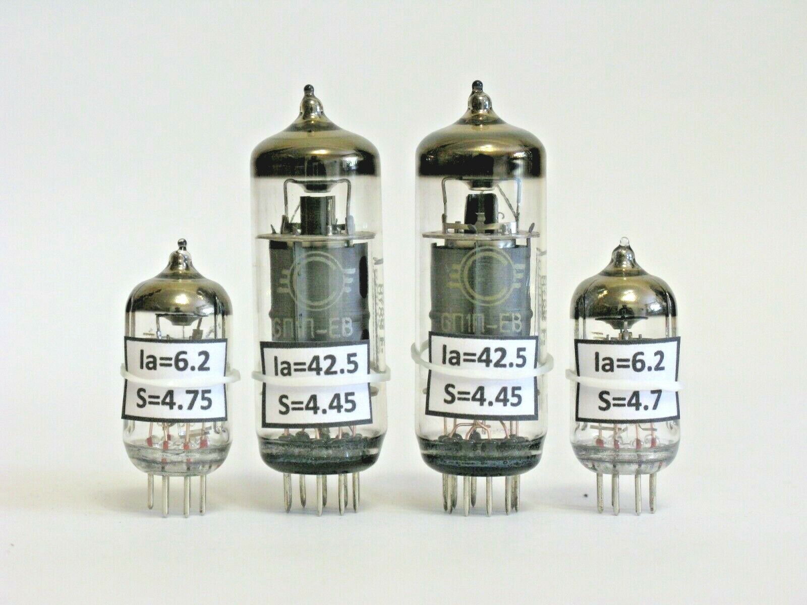 6P1 pair + 6J1 pair (4pcs) Matched & Balanced TUBES Upgrade 6P1 / 6J1 amp