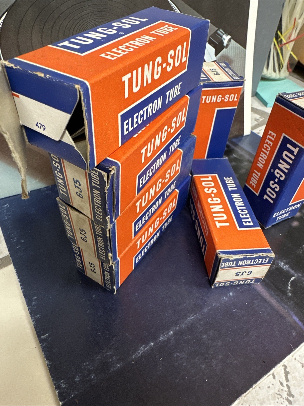 NOS 6J5 Vt-94 Tube Metal Audio Tubes Lot Of (7)
