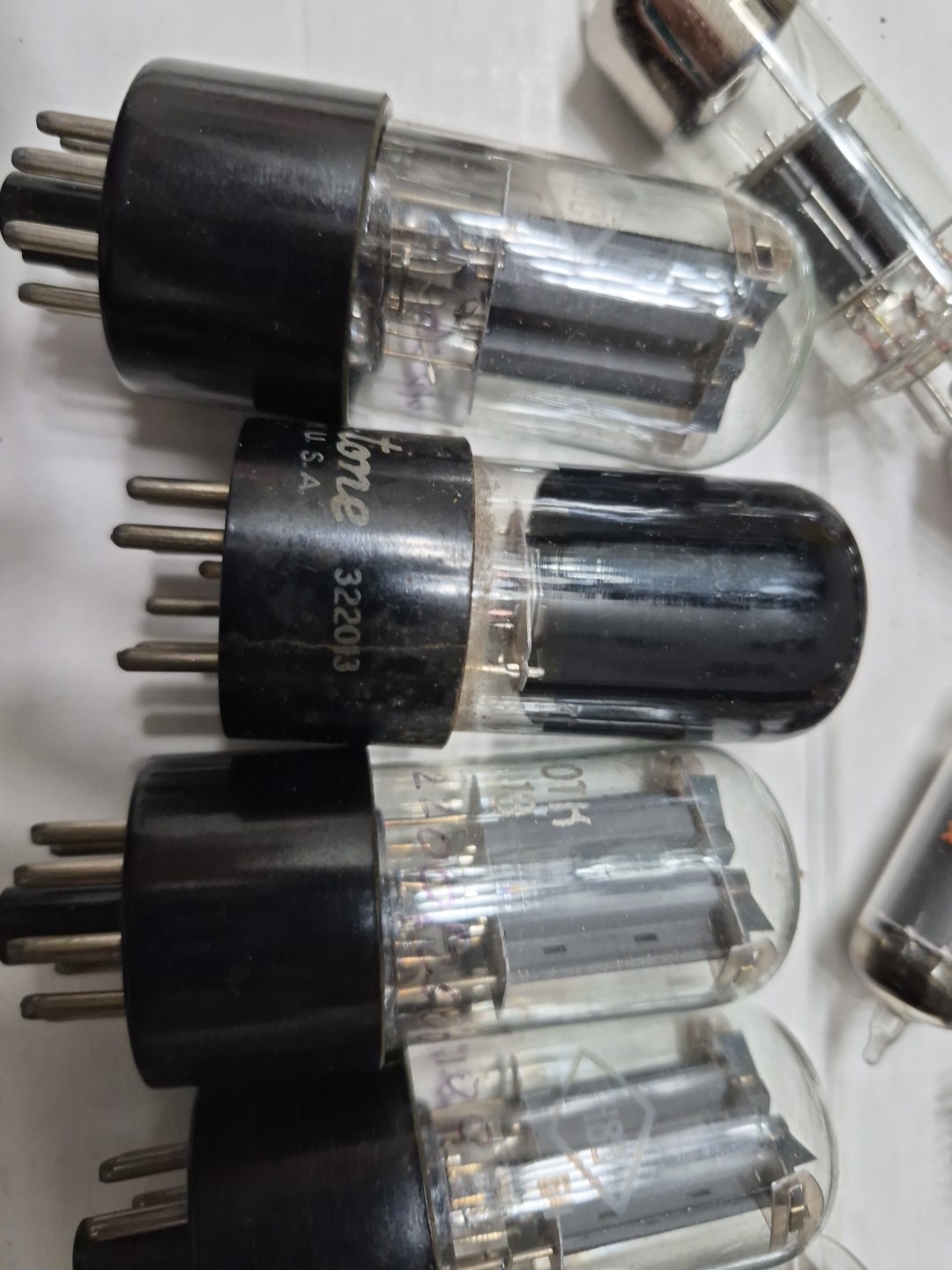 Electronic Vacuum Tube Untested Lot Of 30 Plus, PARTS only Untested Plus Extras