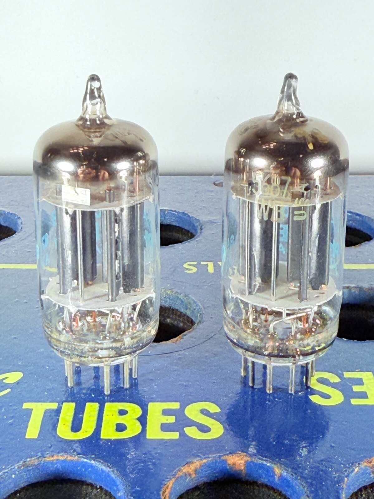 Matched Pair Philips Sylvania JAN 5687WB NOS NIB Tested Like NOS Balanced Tube