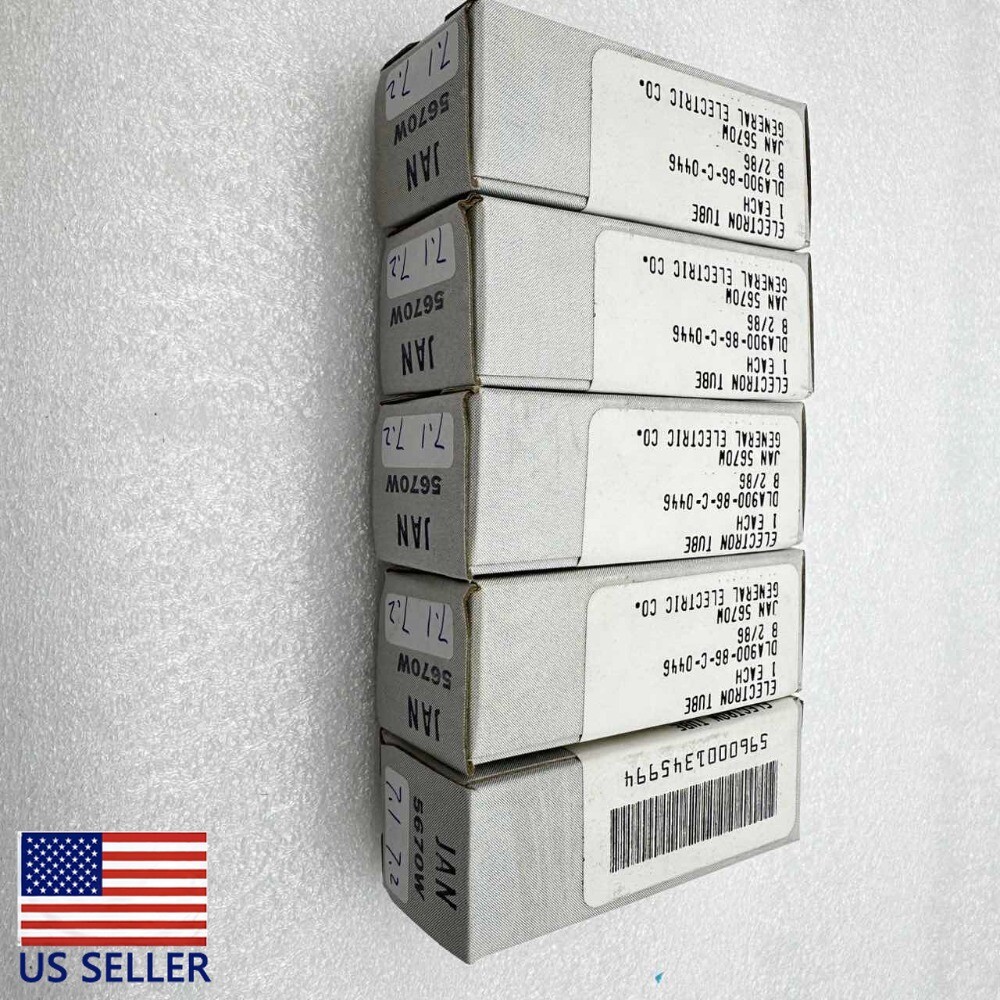1x New GE 5670 W tubes =2C51=Western Electric 396A for pre amplifier phono