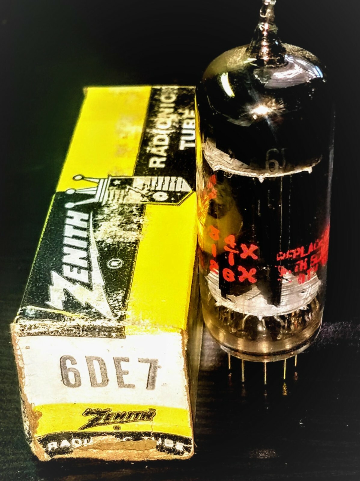 Zenith 6DE7 Dual Triode Power Driver Vacuum Tube NOS NIB Tested Free Shipping