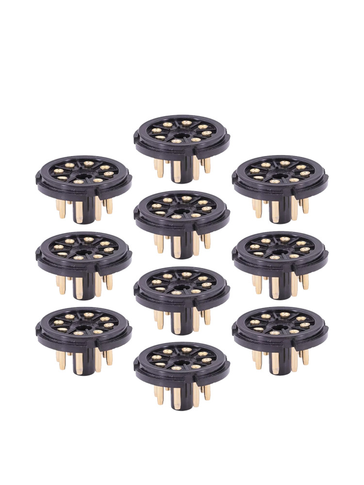 10PCS K8A 8Pin Tube Socket For KT88 EL34 6550 6CA7 6SN7 Valve Base Audio HIFI1