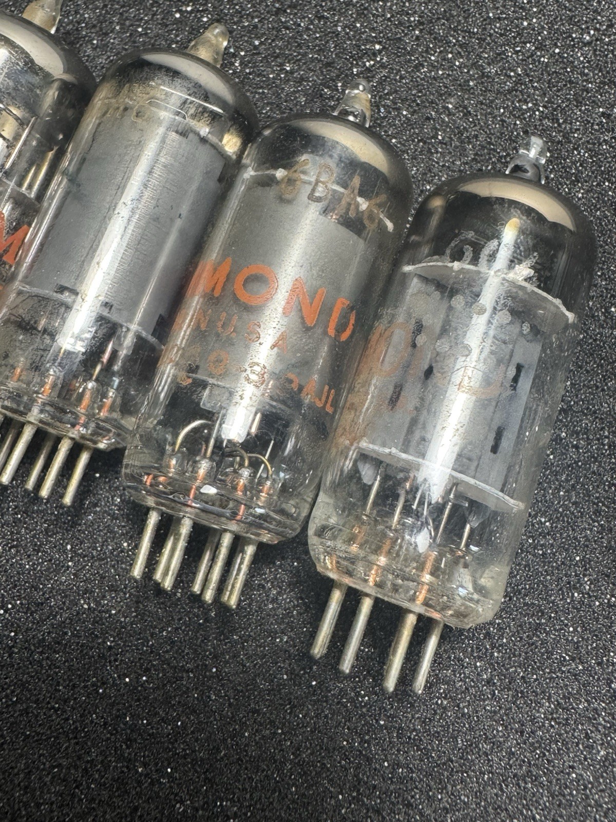 ⚡ Vintage Hammond Tube Lot (5) 12AU7A 6BJ7 2x6BA6 6C4-Tested⚡