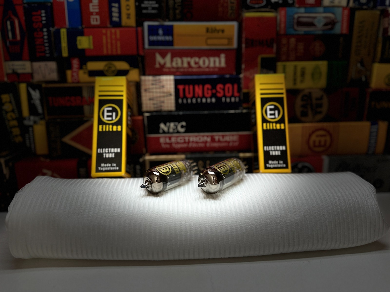 2x MatchVintageNOS EiYugo 12AU7 EG /Rare GoldPin SpecialEdtn GG /TelefunkTooling