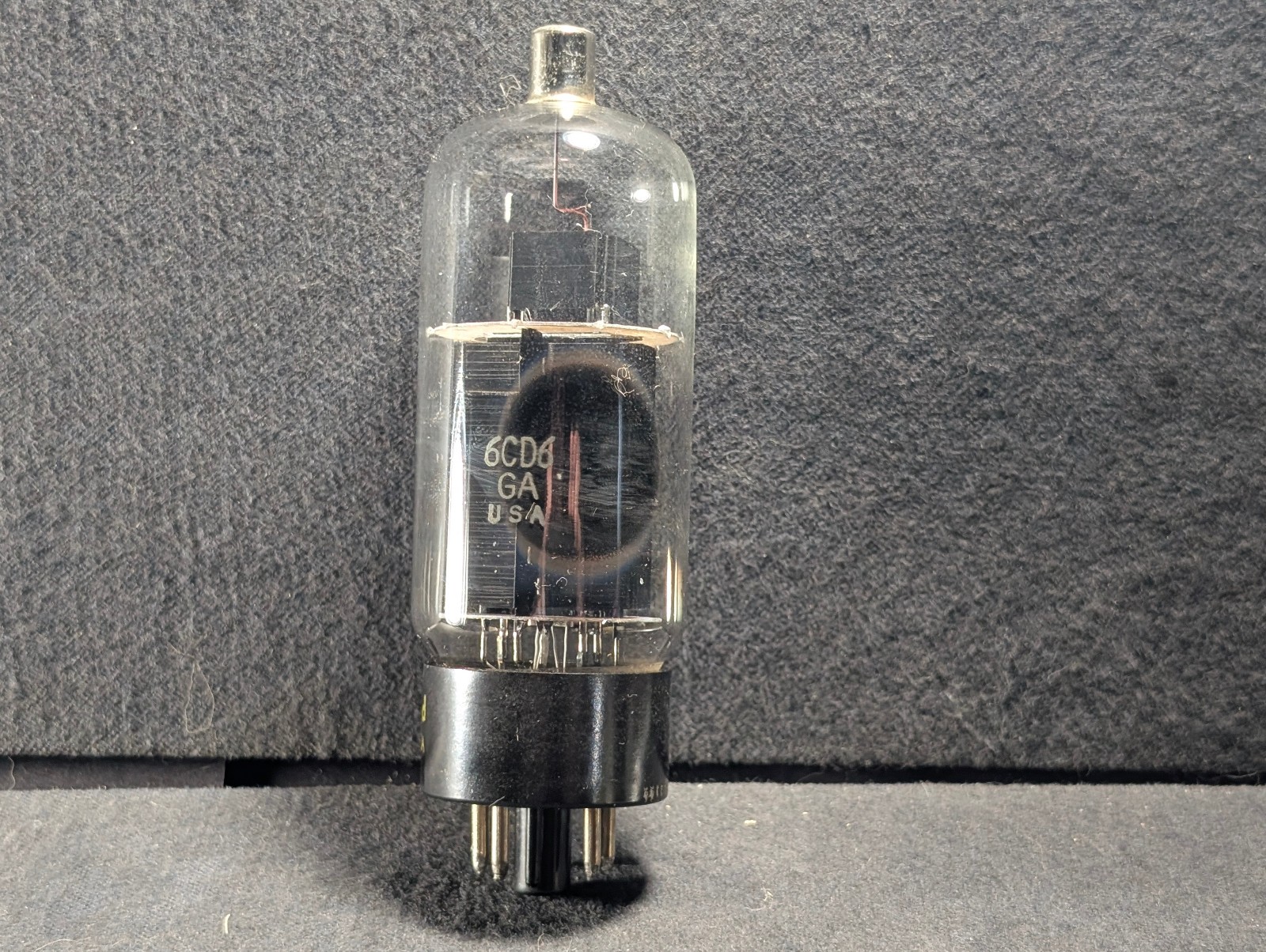 (1) Tested Sylvania 6CD6GA Tube with Box Date Code kc ACJ 6CD6 GA Power Pentode
