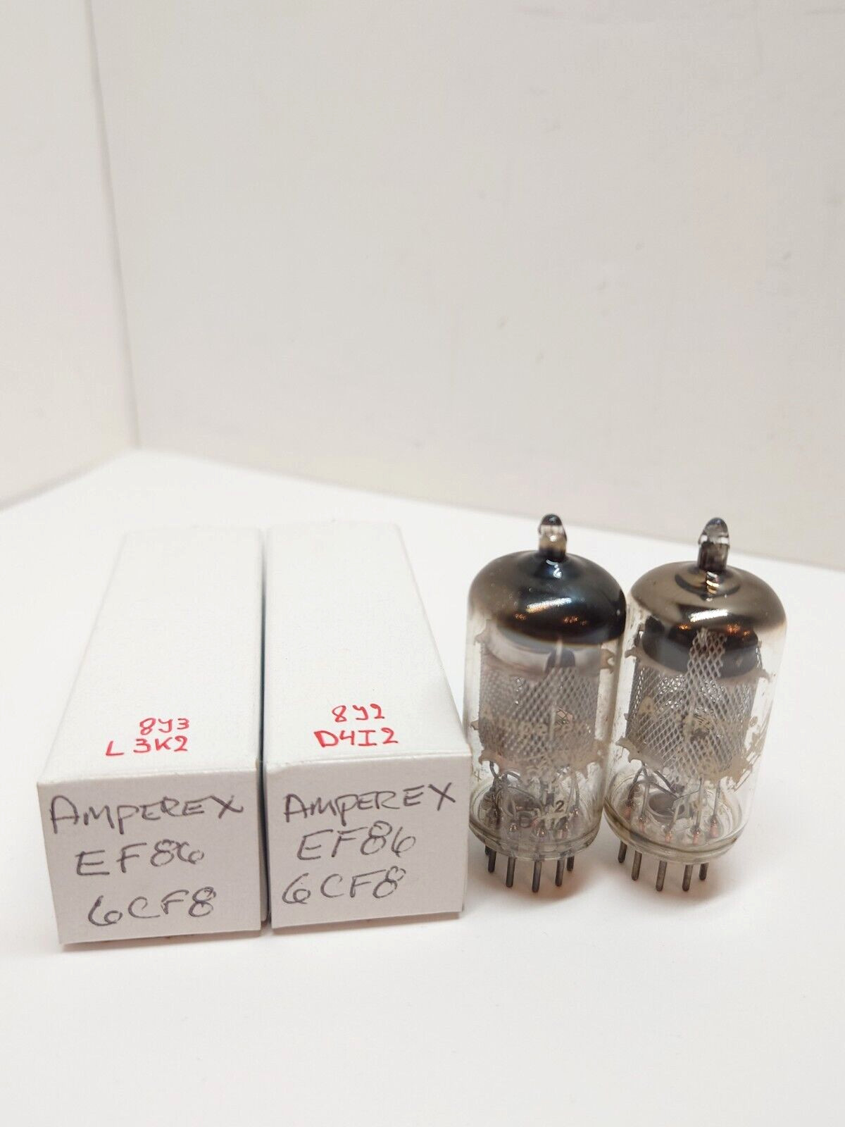 Pair of Philips 6GW8 ECL86 Code WS Tested VACUUM TUBE O-Getter Holland