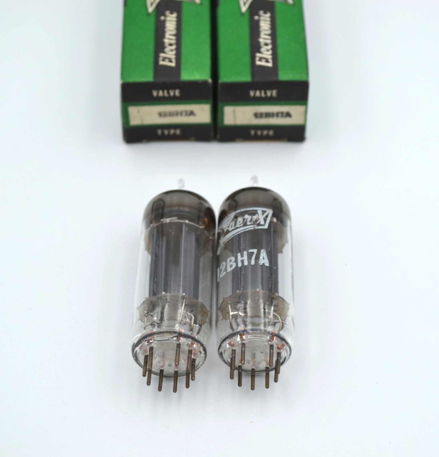 Zaerix 12BH7A MATCHED PAIR New NOS Tube Original Box