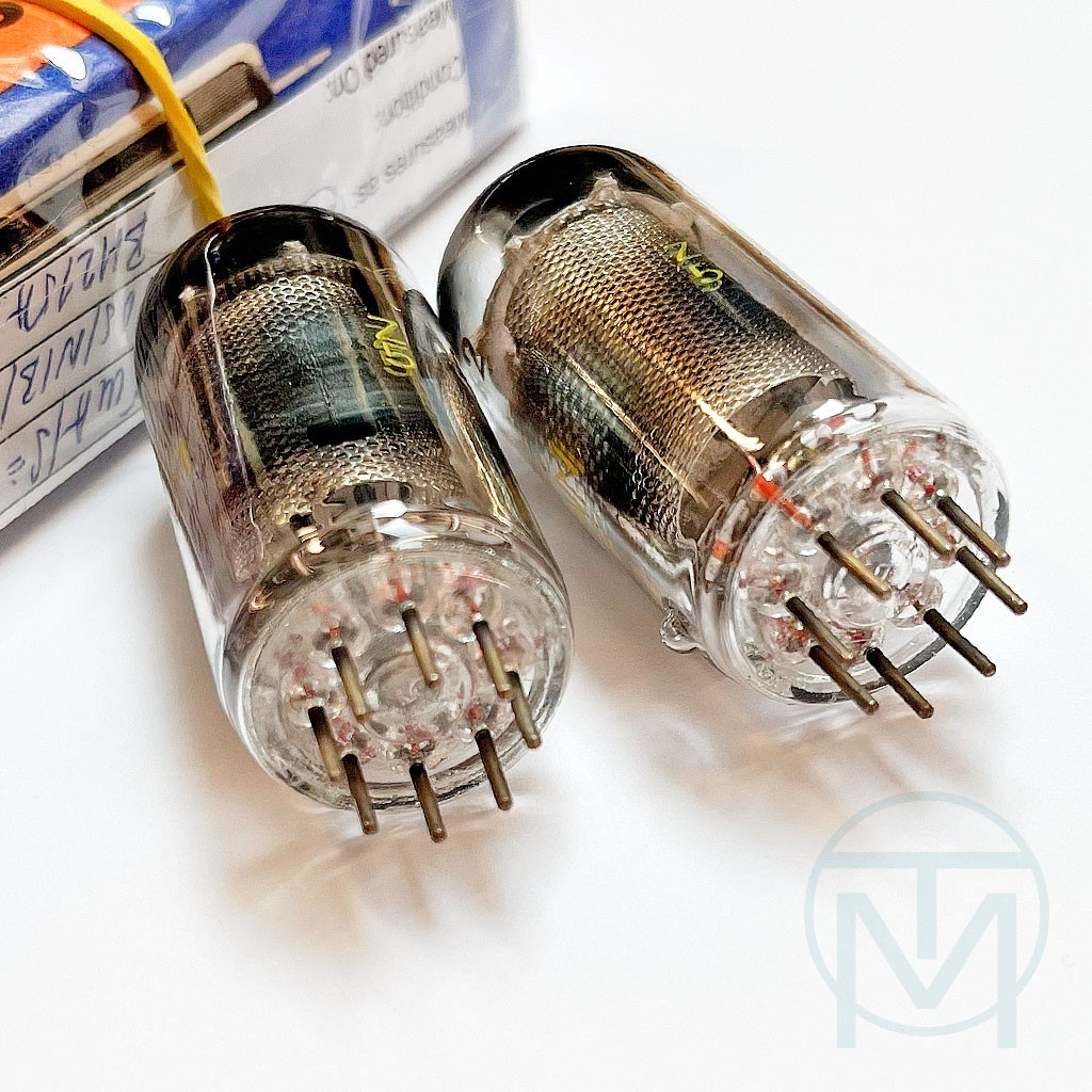 2x Tungsram EF42 (Rimlock Follower of EF14), Matched, 1959 NIB, More Available!