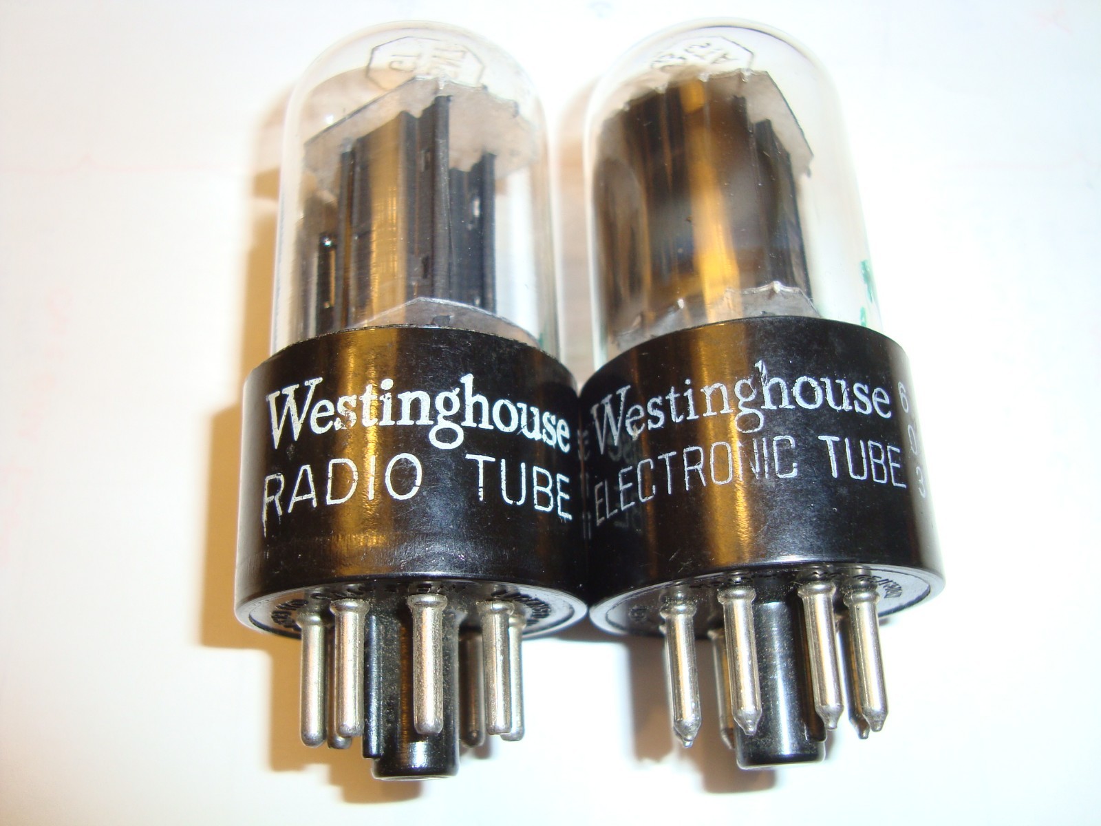 One Pair of 6SN7GTB Tubes, By Sylvania For Rogers, Good Ratings
