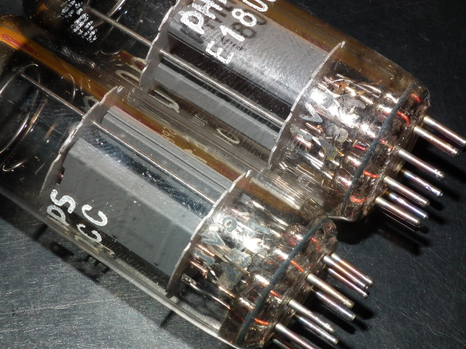 Philips E180CC 7062 Platinum Matched pair NOS NIB Holland Heerlen 1963