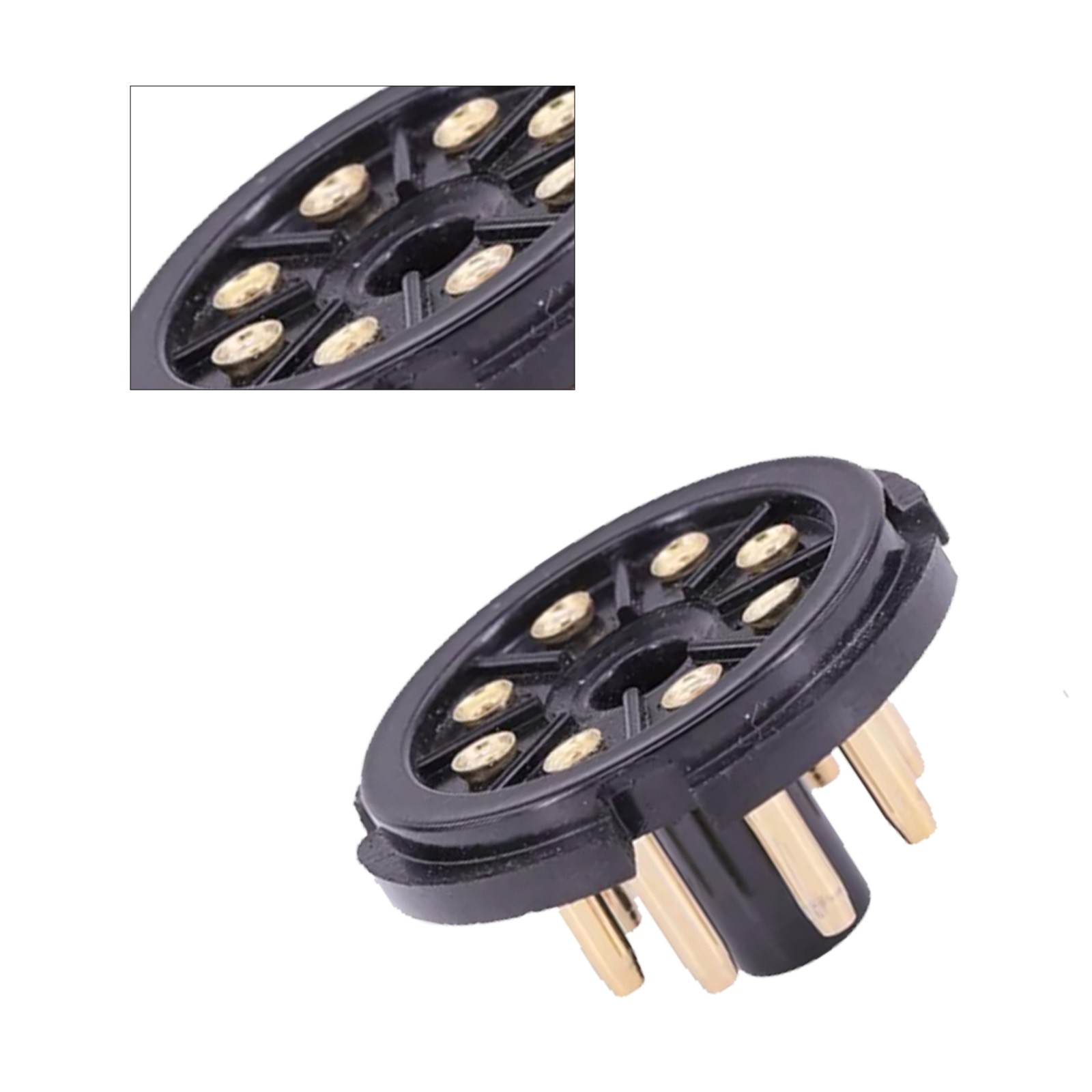 10PCS K8A 8Pin Tube Socket For KT88 EL34 6550 6CA7 6SN7 Valve Base Audio HIFI1