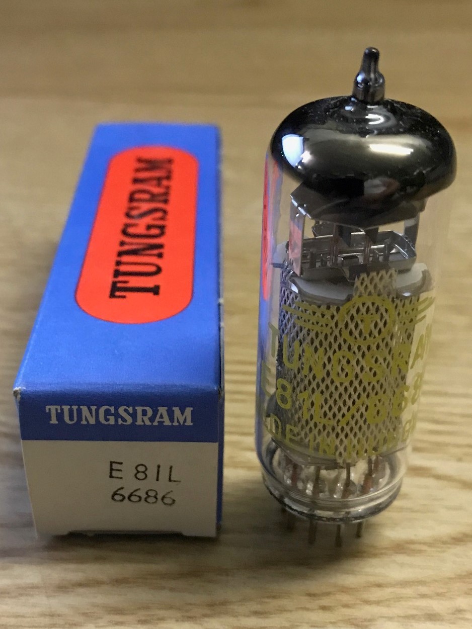 6686 E81L TUNGSRAM Vacuum Tube Mesh Plate NOS NIB Tested Strong (More Available)