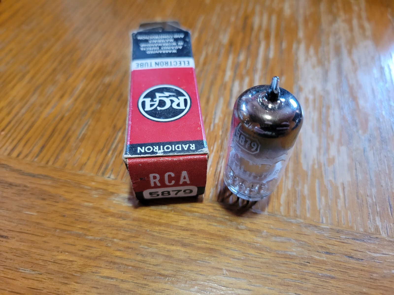 RCA NOS 5879 Vacuum Tube Low Noise 3-Mica Pentode for Amps Jukeboxes Tested