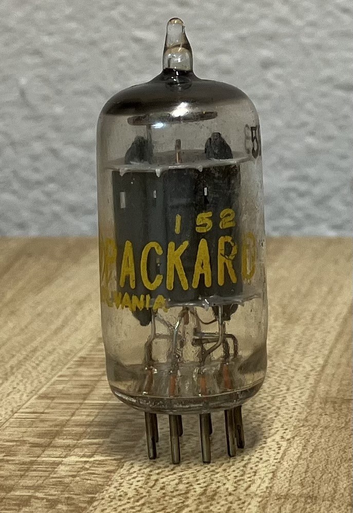 12AU7 5963 HP Sylvania Twin Triode 752 TESTED MATCHED PAIR FREE SHIPPING !!!