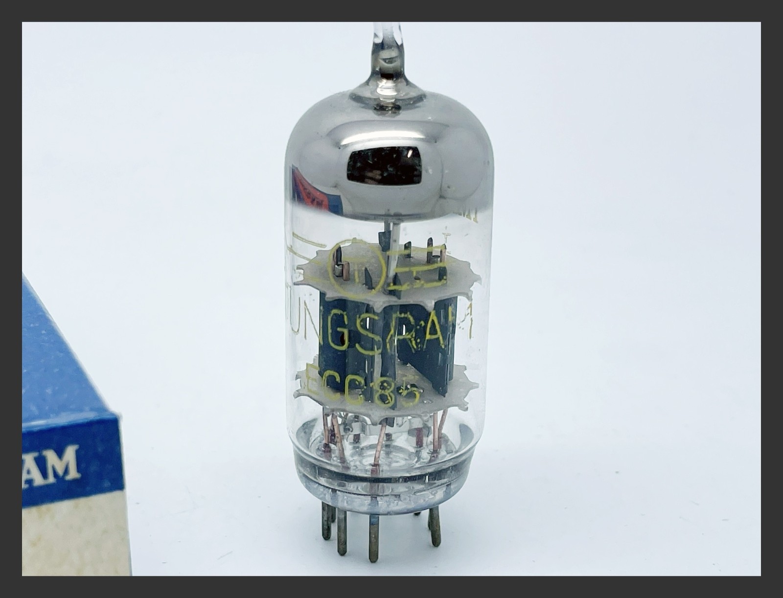 1 x NOS Tungsram ECC85 6AQ8 Test V. Strong Dual Triode Preamp Audio Vacuum Tube