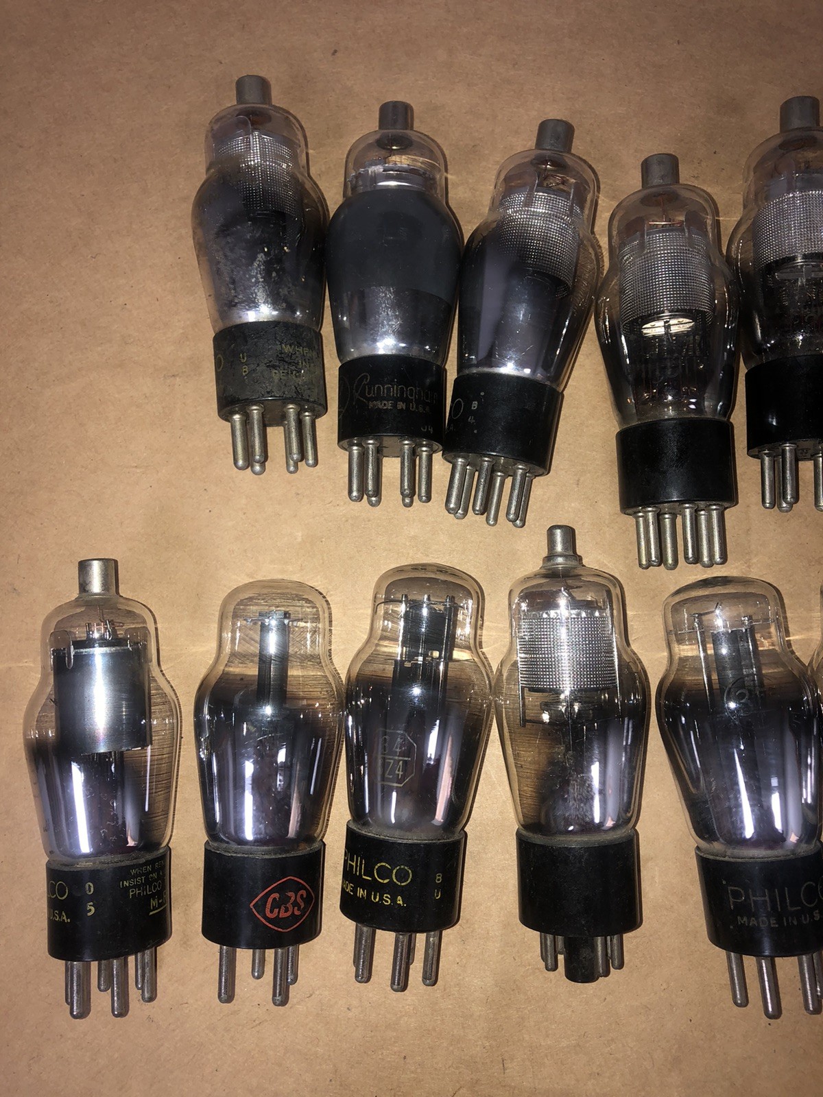 Lot of 23 Vintage Glass Vacuum Tubes – Listed in description