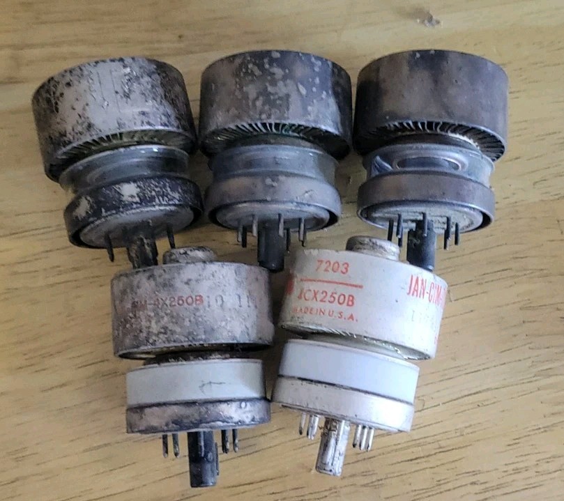 Lot Of 5 4CX250B 4CX150A Eimac Ham Radio Transmitting Power Tube