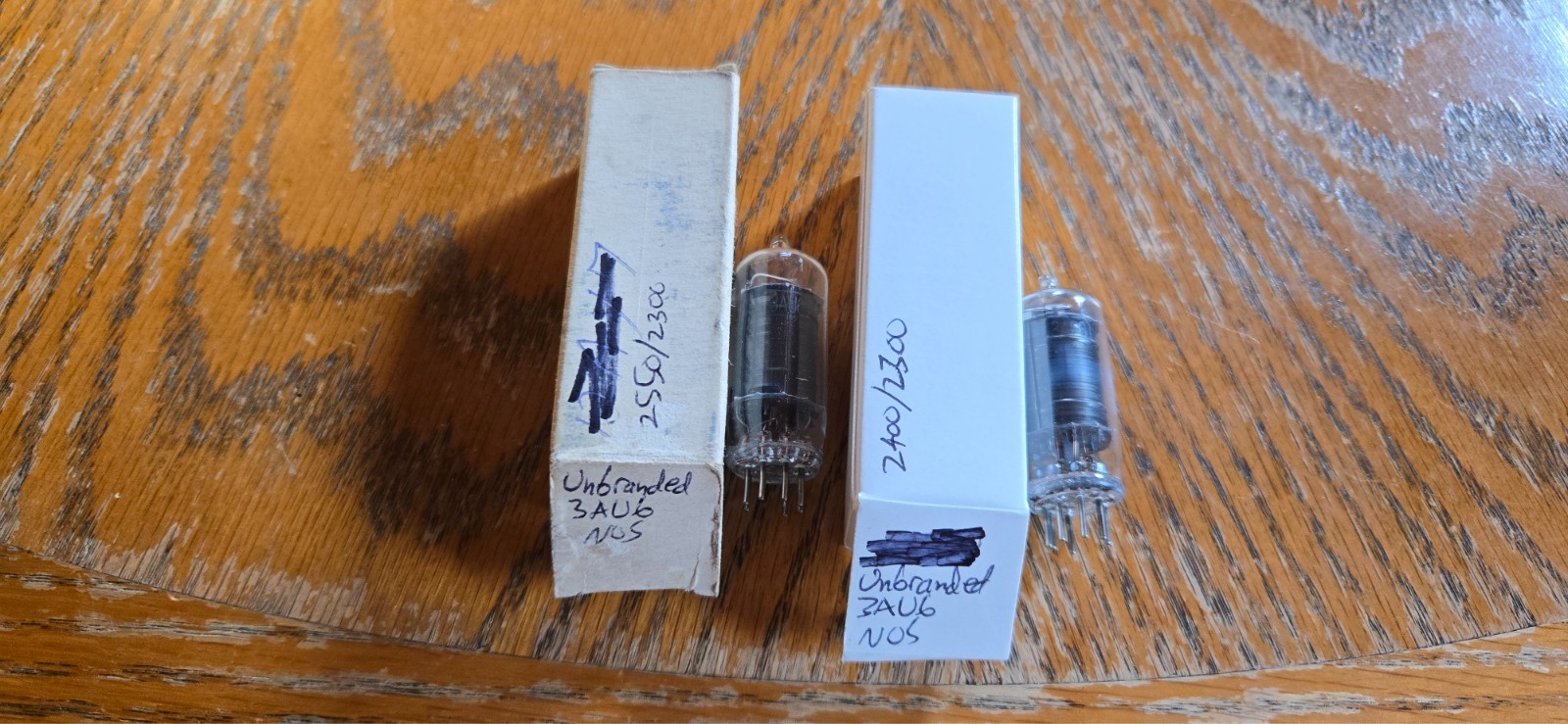 (2) Unbranded NOS 3AU6 Vacuum Tubes Tested