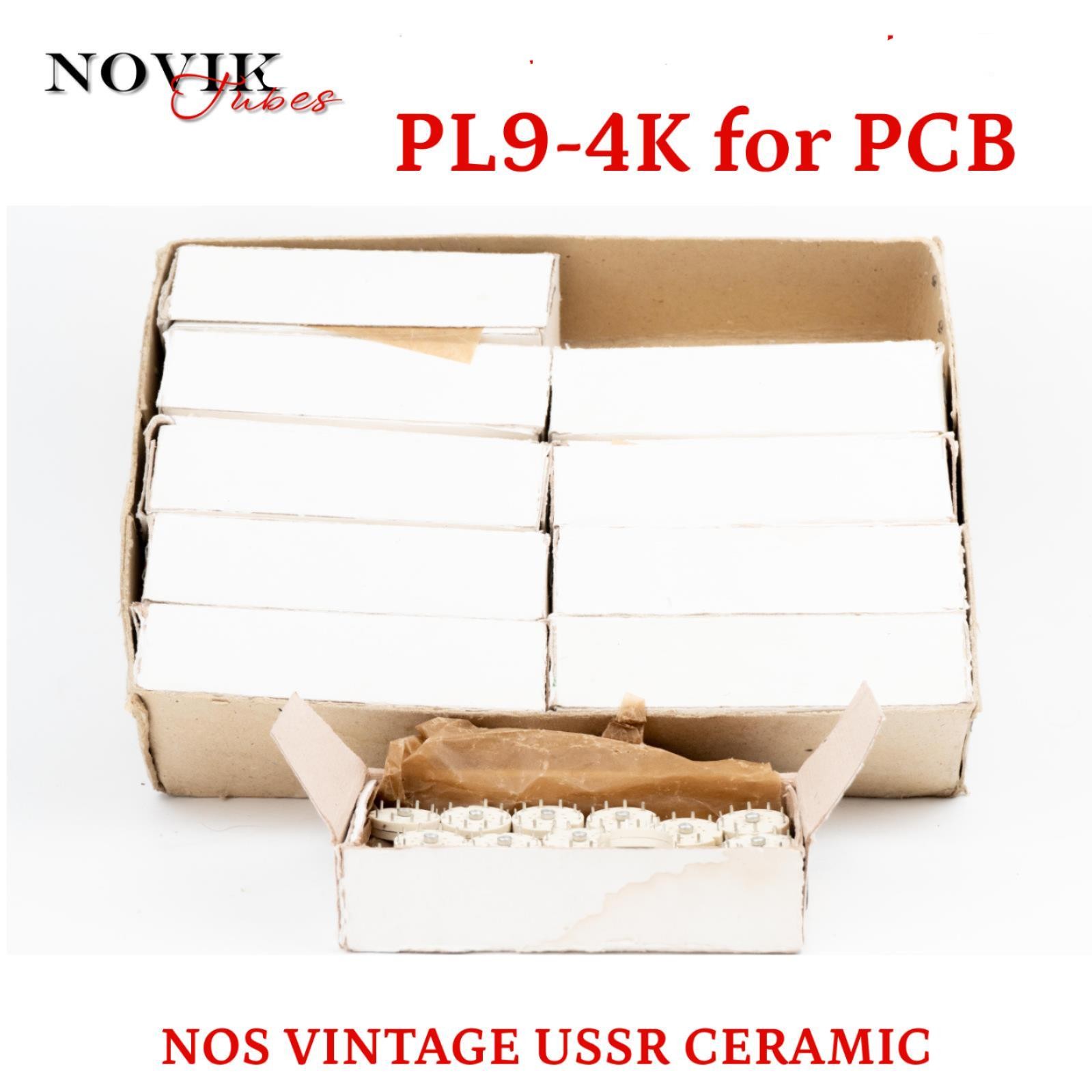 Tube Ceramic Sockets (9 Pin PCB Board Mount) Vintage Silver Plated Pins 50pcs