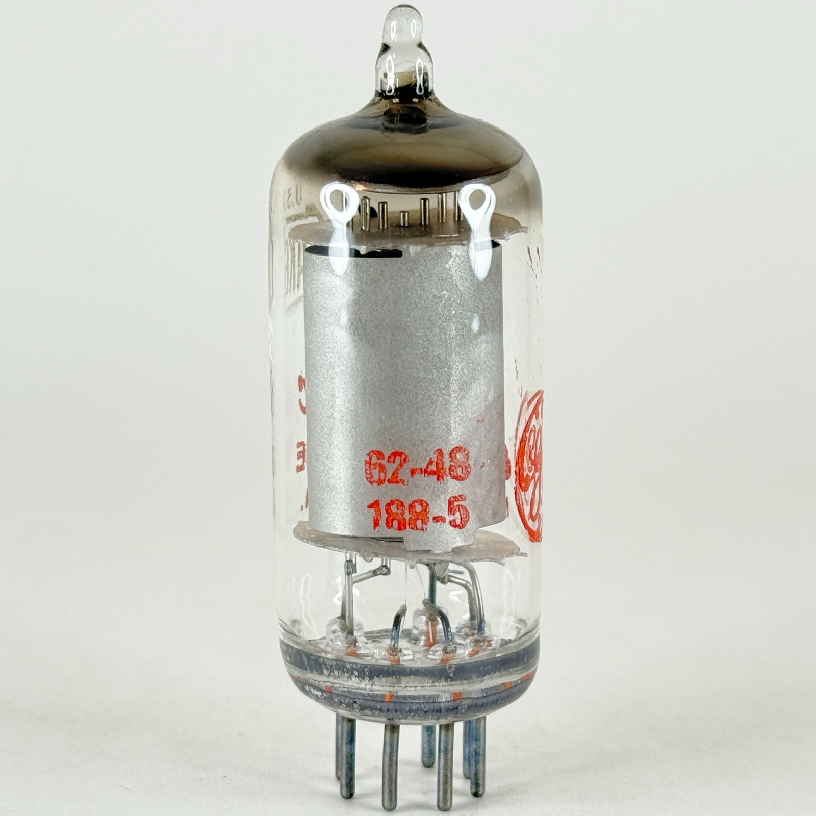 (1) Tested GE 6AK6 Tube Red Letters with Box Code 62-48 General Electric Pentode