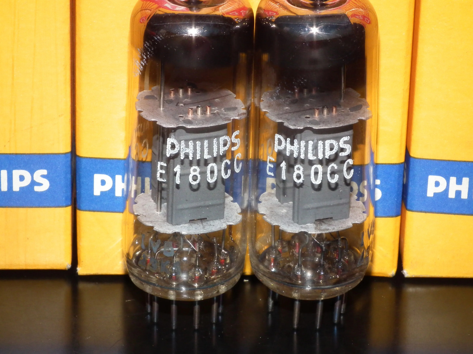 Philips E180CC 7062 Platinum Matched pair NOS NIB Holland Heerlen 1963