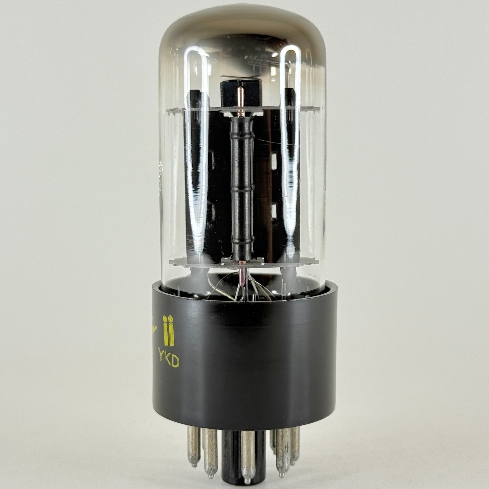 (1) Tested 1962 Sylvania 6BX7GT Tube Code jj YKD Twin Triode Tube Black Plates