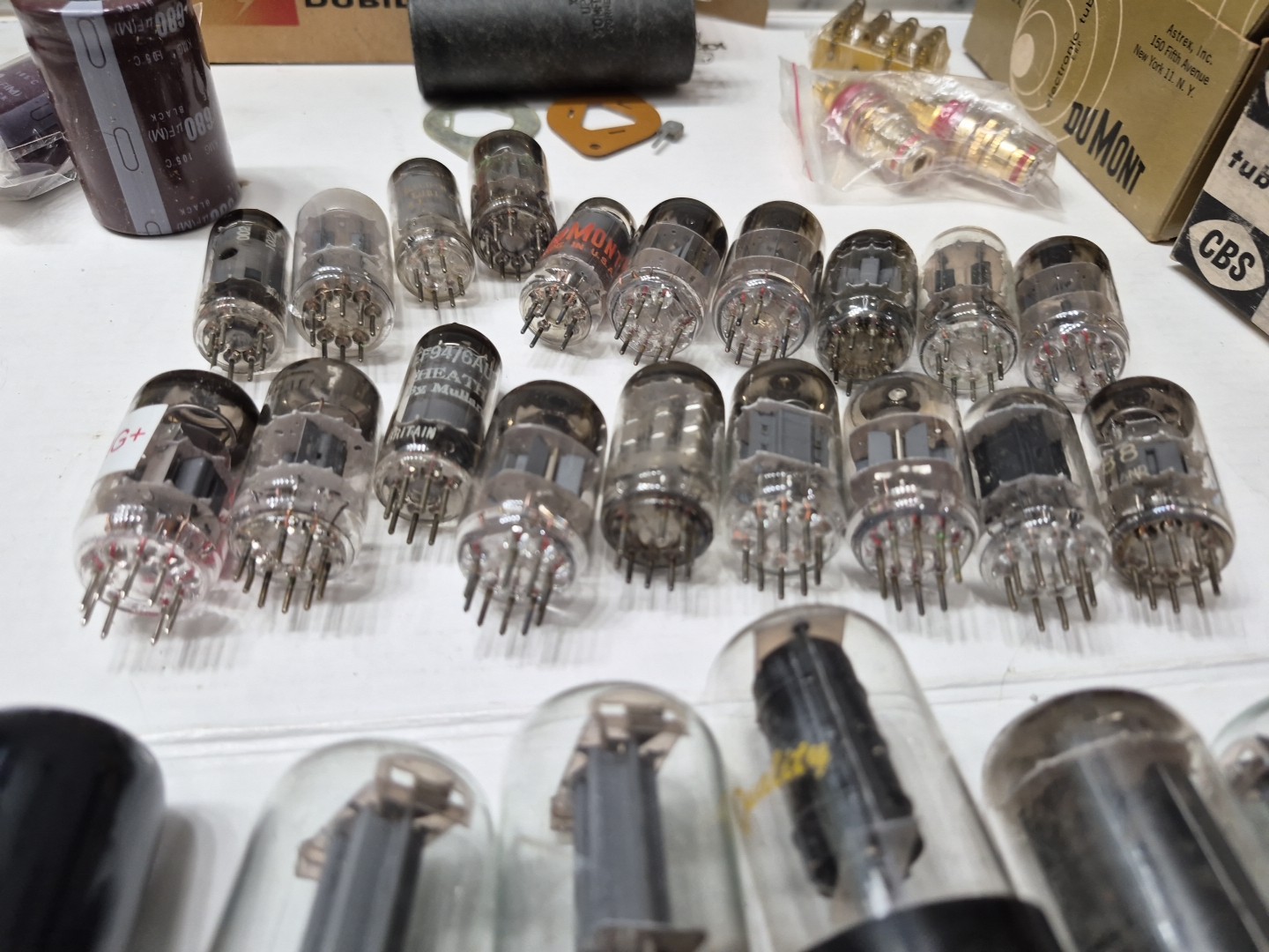 Electronic Vacuum Tube Untested Lot Of 30 Plus, PARTS only Untested Plus Extras