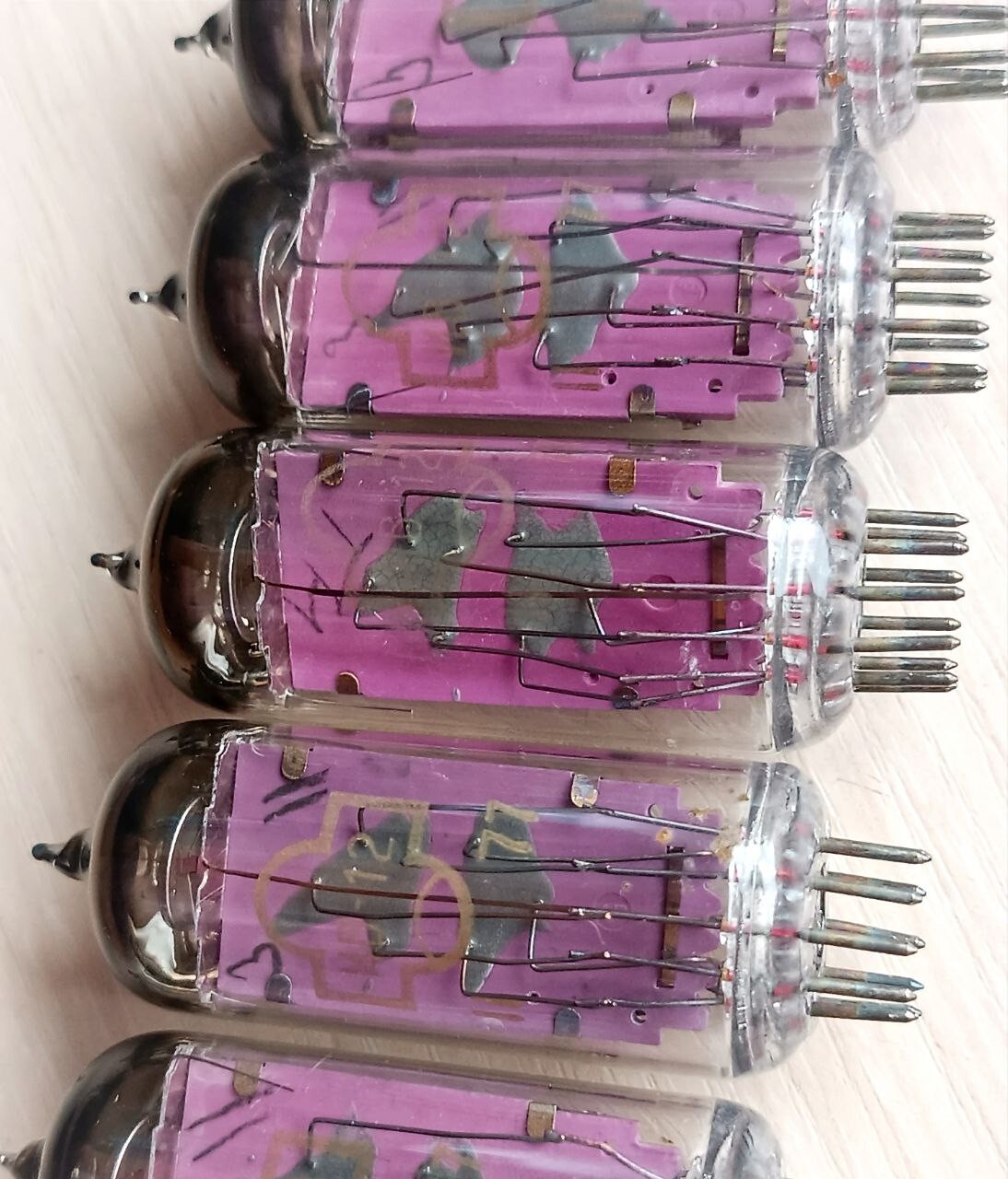 2 pcs IV-12 indicator VFD TUBE Nixie Clock display INDICATOR DIY USSR IN12 IN 12