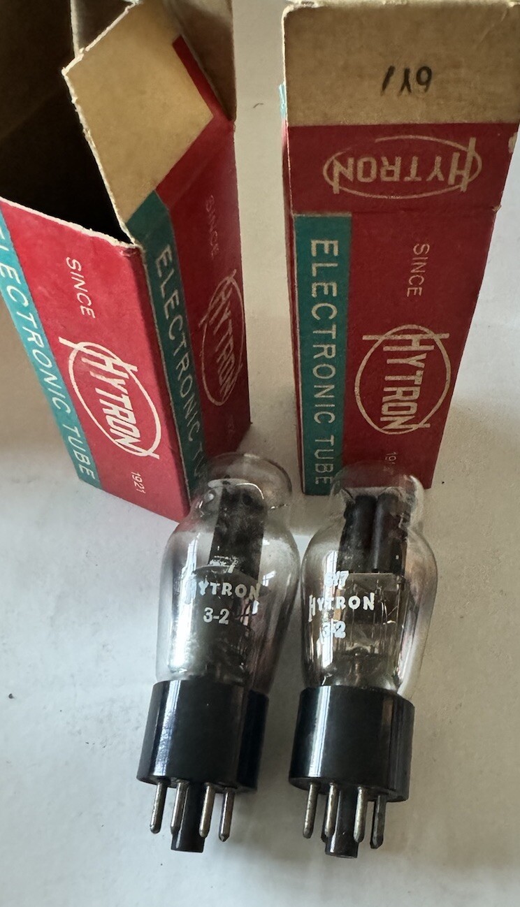Hytron Matched Pair 6Y7G Twin Triode Audio Tube NOS 8w Power Output