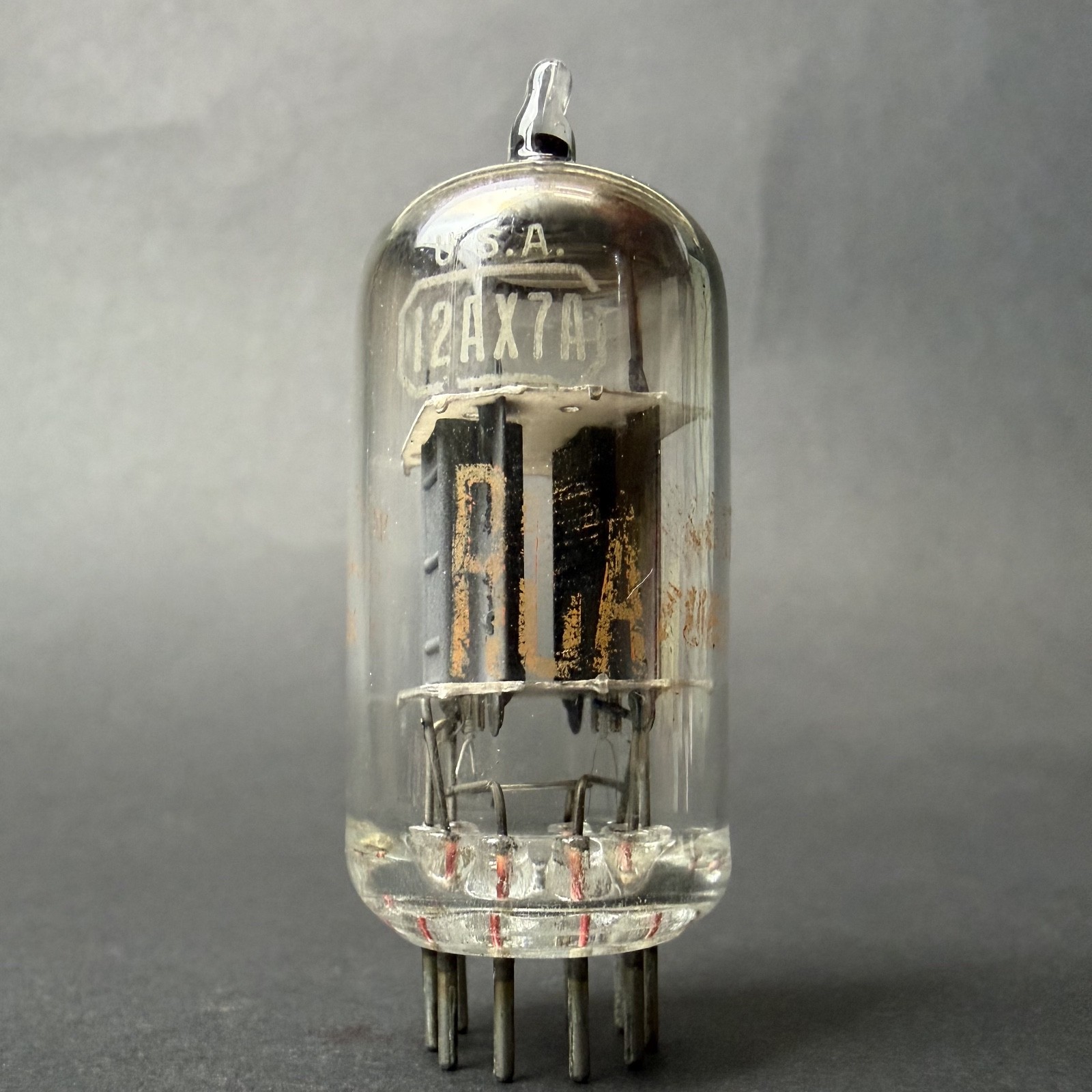 1962 12AX7A ECC83 RCA Tube Gray Plate O Getter TV7 Tested NOS RC-9
