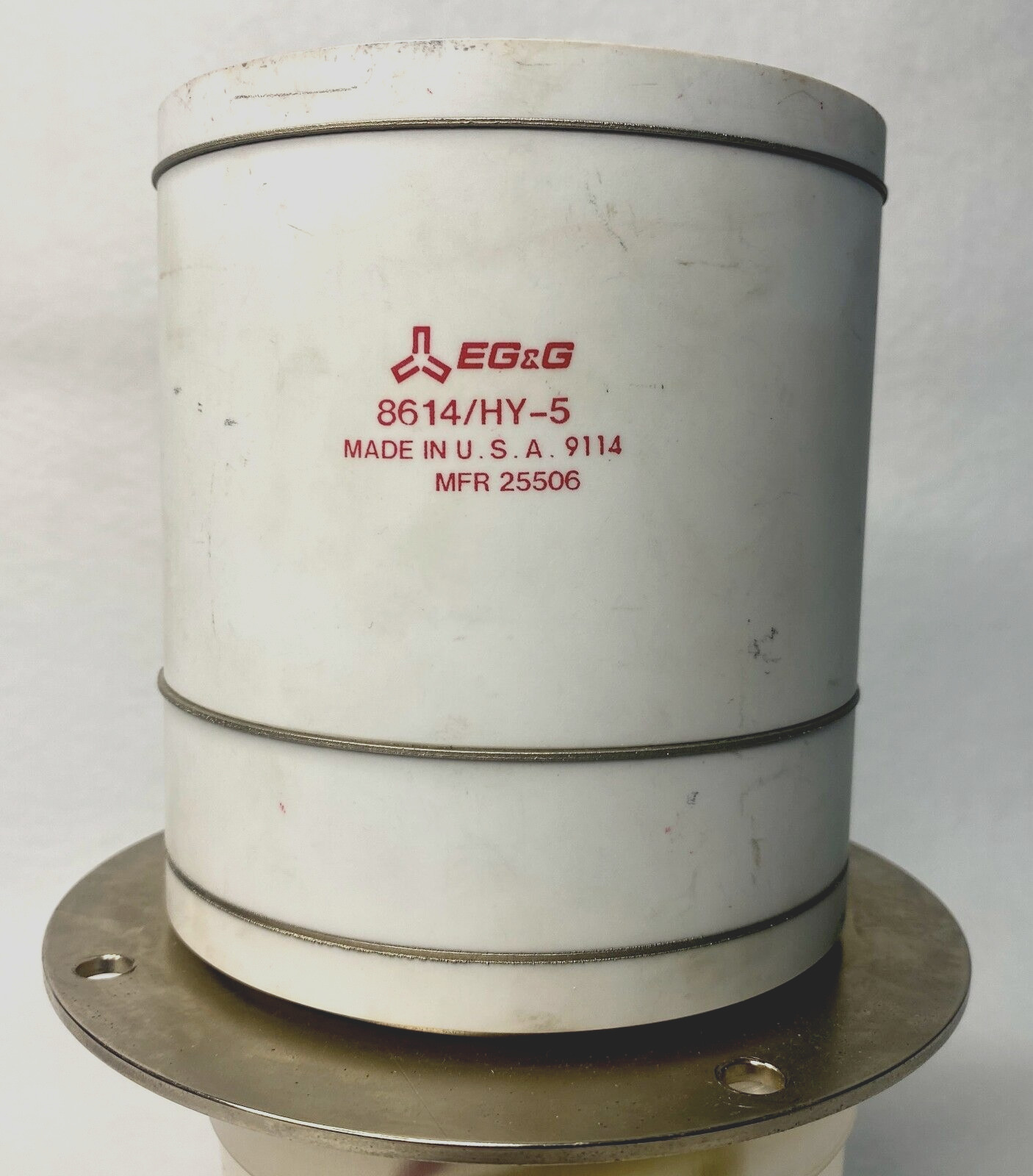 8614 HY-5 Hydrogen Thyratron Tube EG&G 5 kA @40 KV Fast Acting Hi Voltage Switch