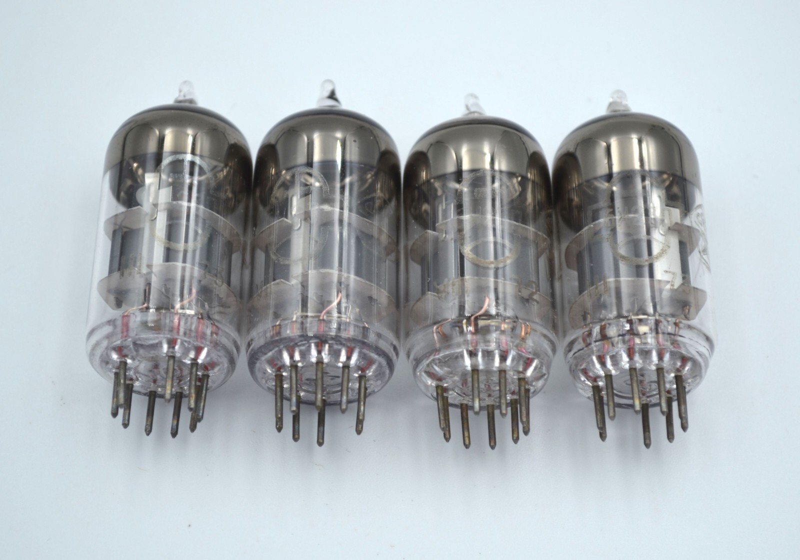 NEW 6N23P MATCHED QUAD Silver Shiel Tubes Reflector NOS 6DJ8 ECC88 6922 E88CC