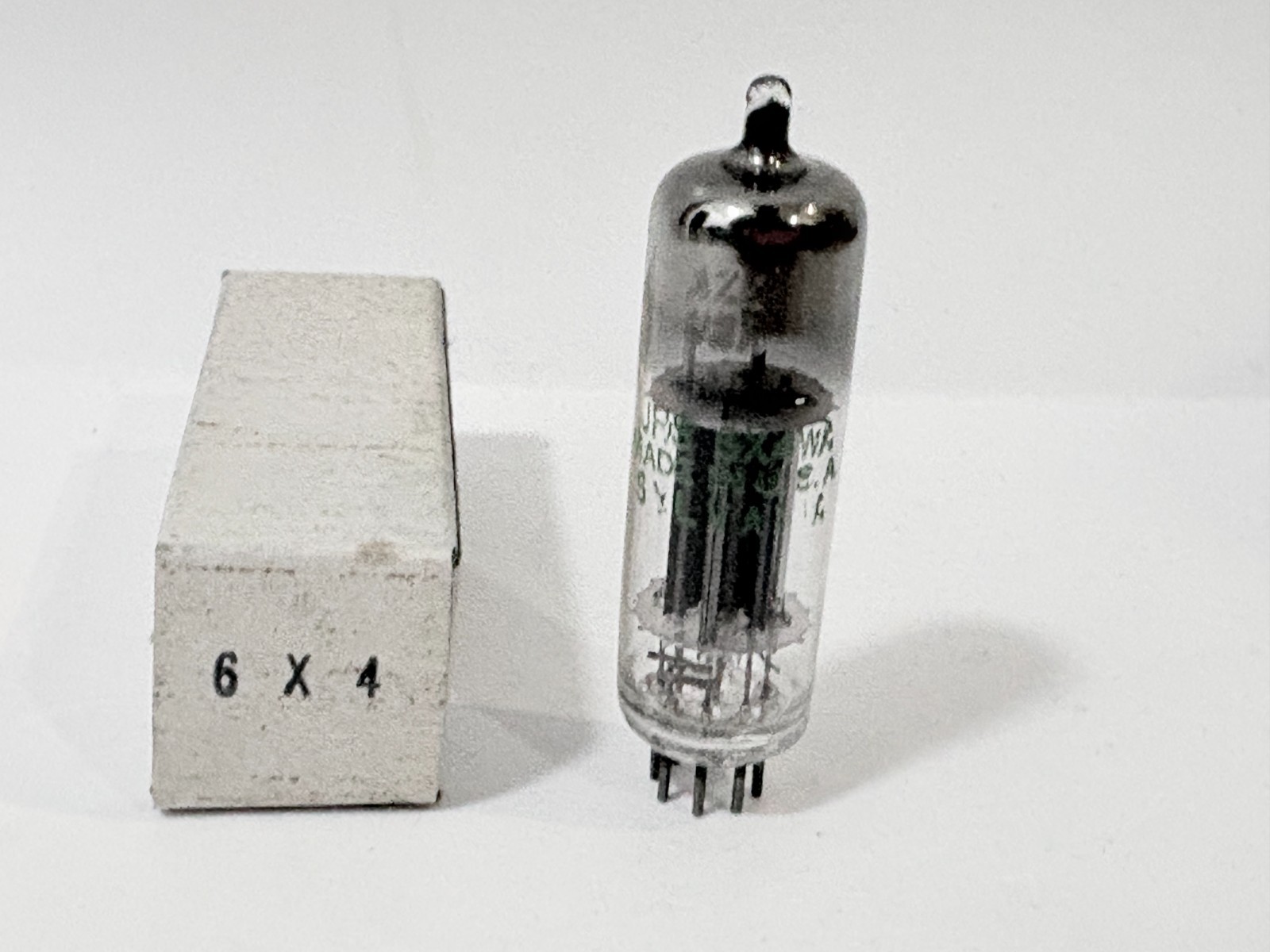 1pcs – SYLVANIA 6X4 Vacuum Tube NOS NIB (75-01-24)