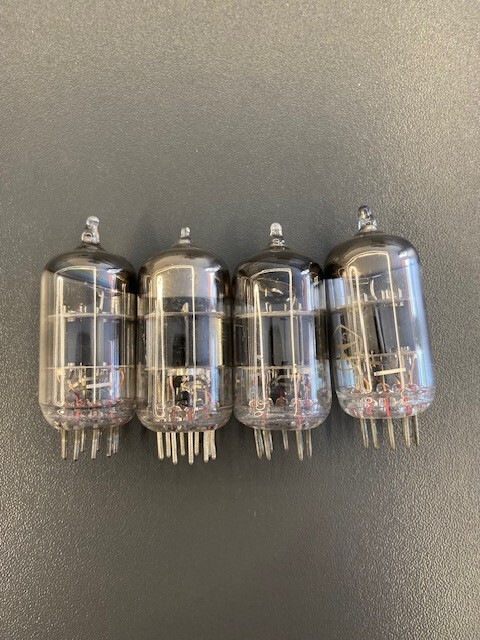 6N1P / 6DJ8 / E88CC double triode tube. Gold Grid!!! NOS. Lot 4pcs.