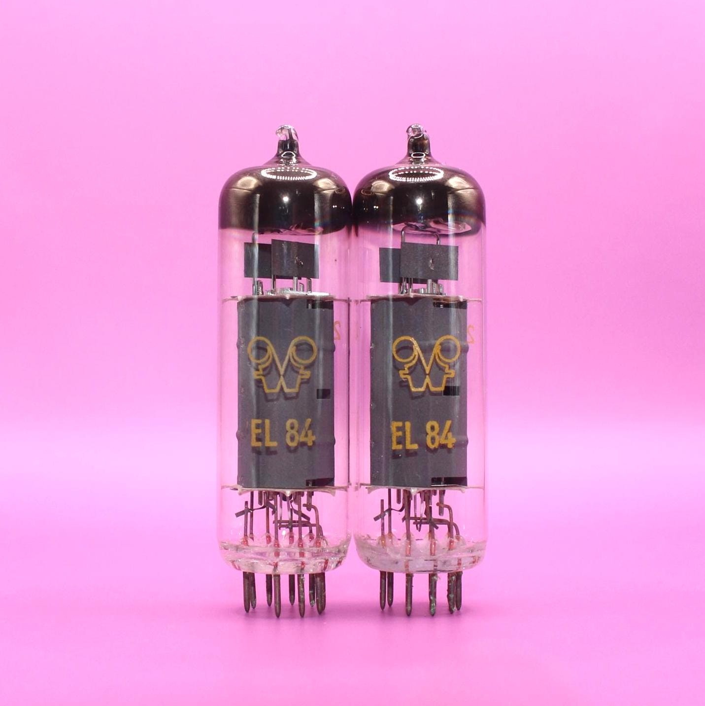 2x NOS EL84 RFT (6BQ5, E84L) Tested Matched Pair / New Old Stock / 2pcs in lot