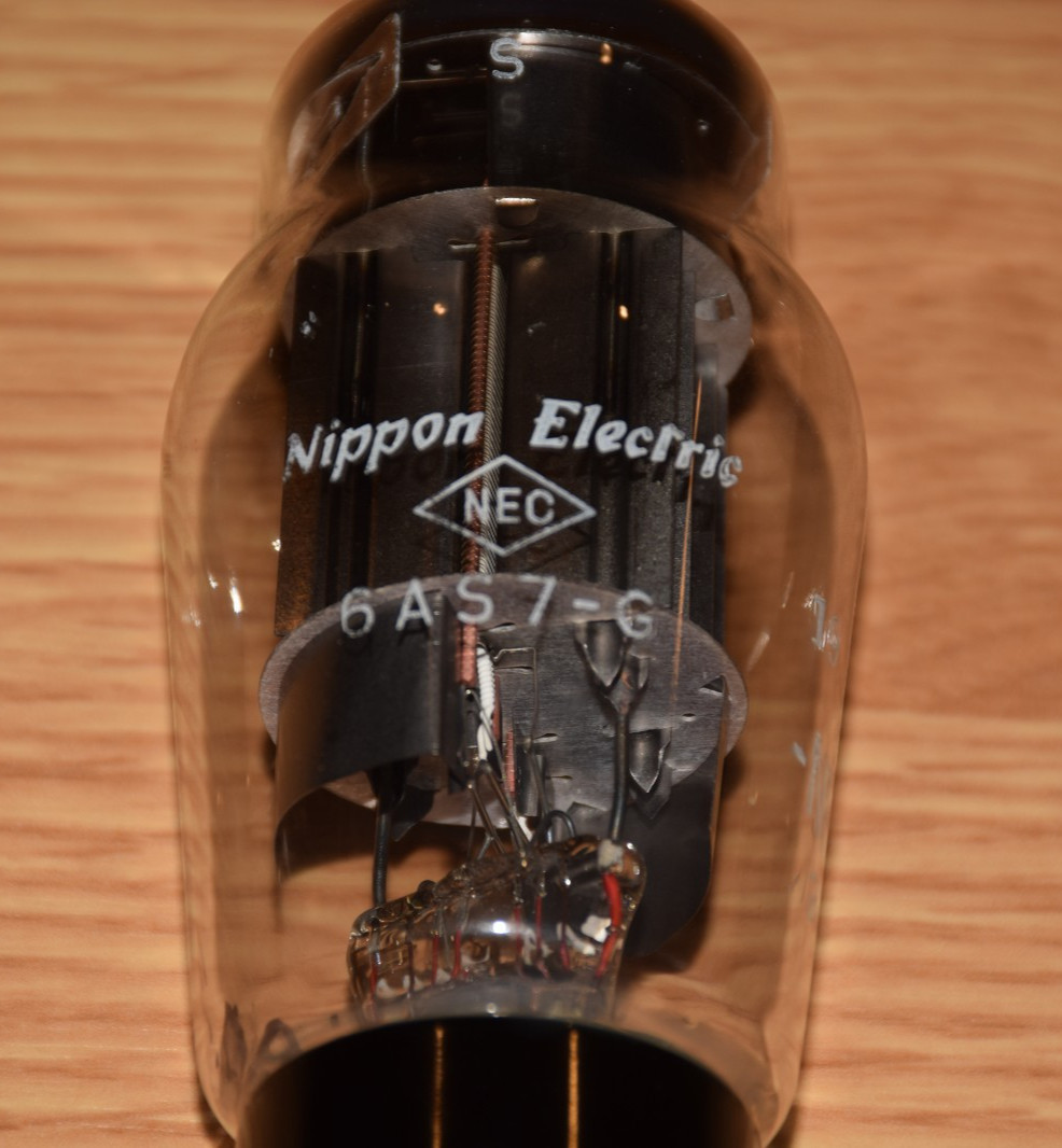 6AS7G NEC Nippon WE Japan Vintage Coke Bottle Power Tube Headphone Amp STRONG!