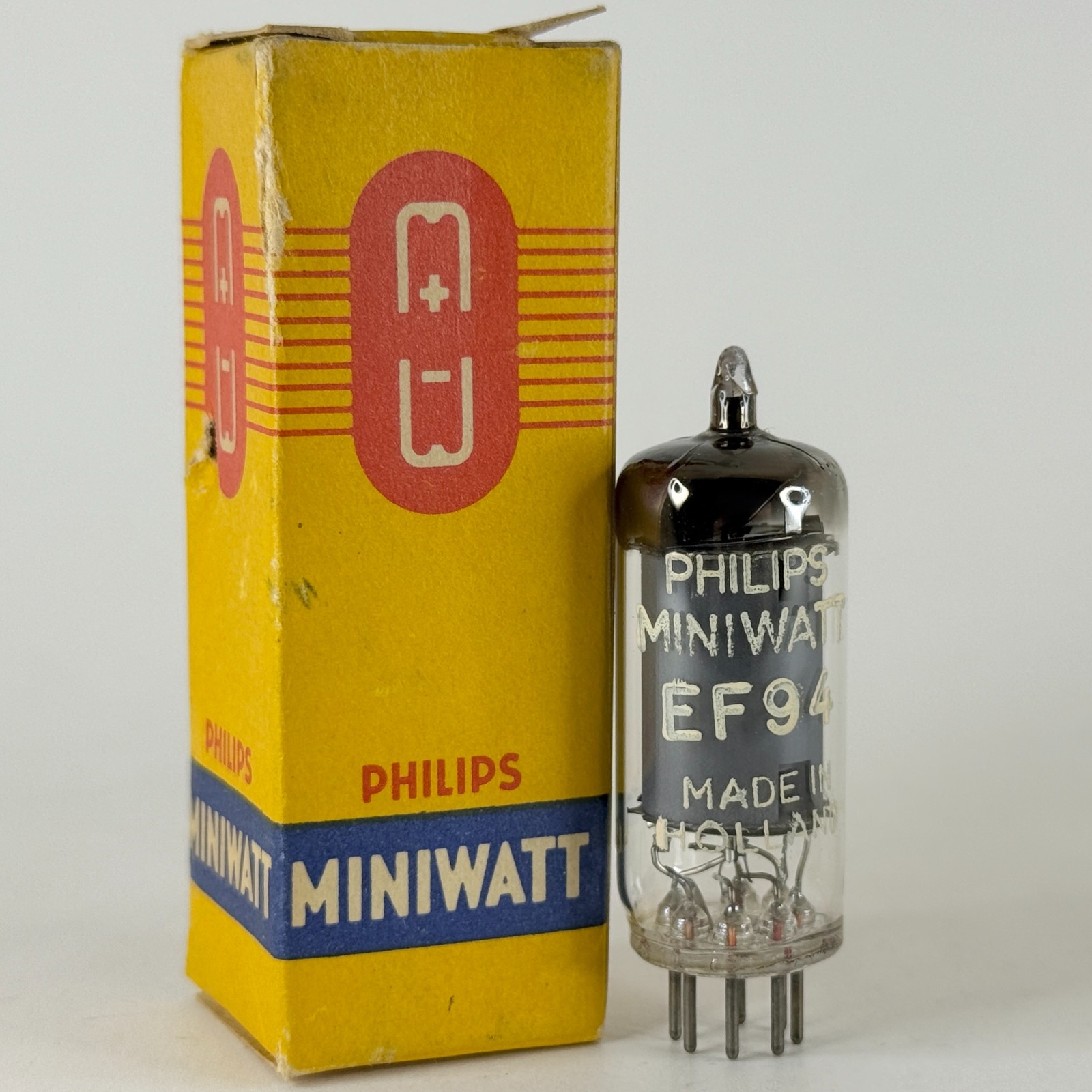 (1) Tested Philips Miniwatt EF94 Tube (6AU6) Holland with Box Code L7J Pentode