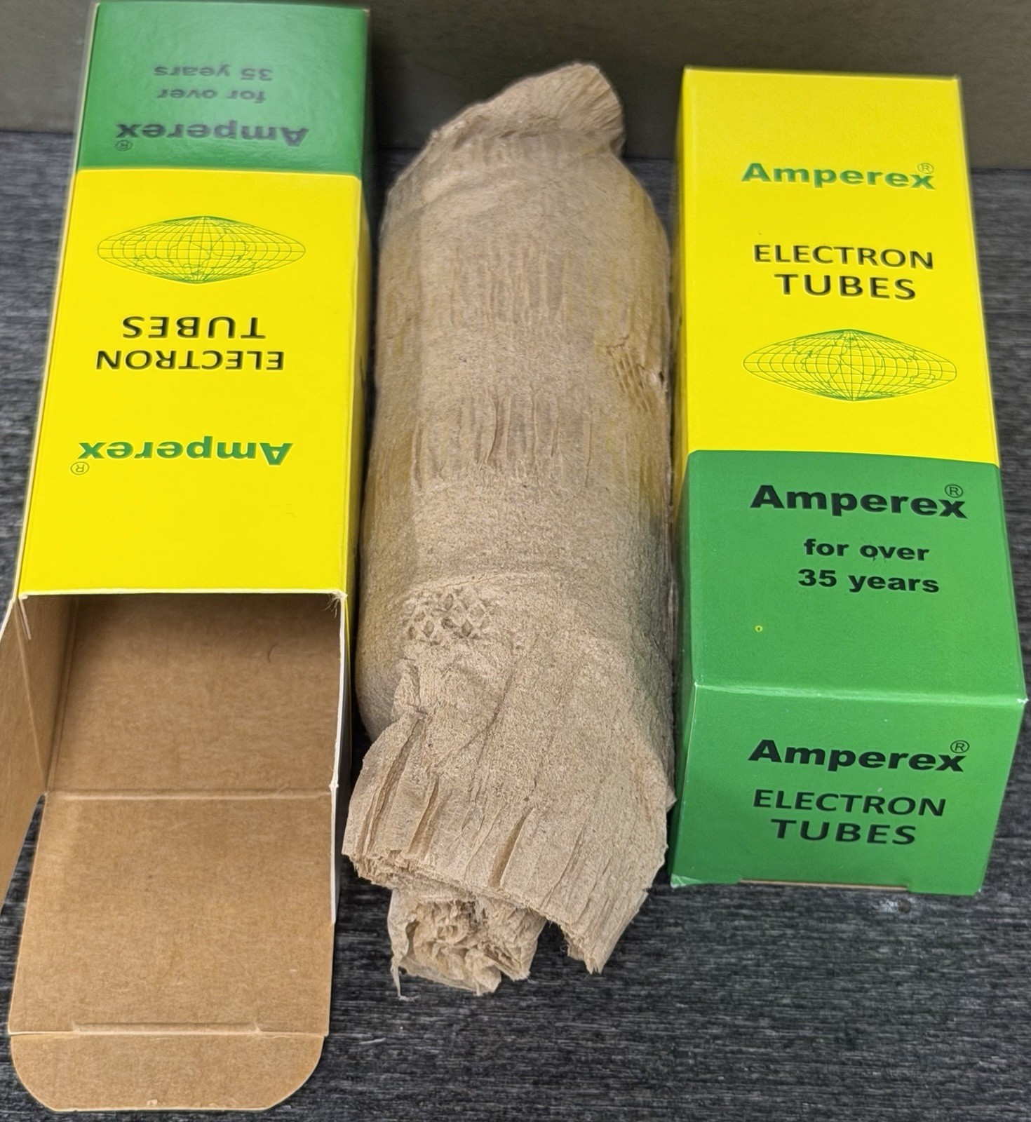 1955 Philips/Mullard Eindhoven Metal Base EL34 Tubes Current/Gm Matched Test NOS