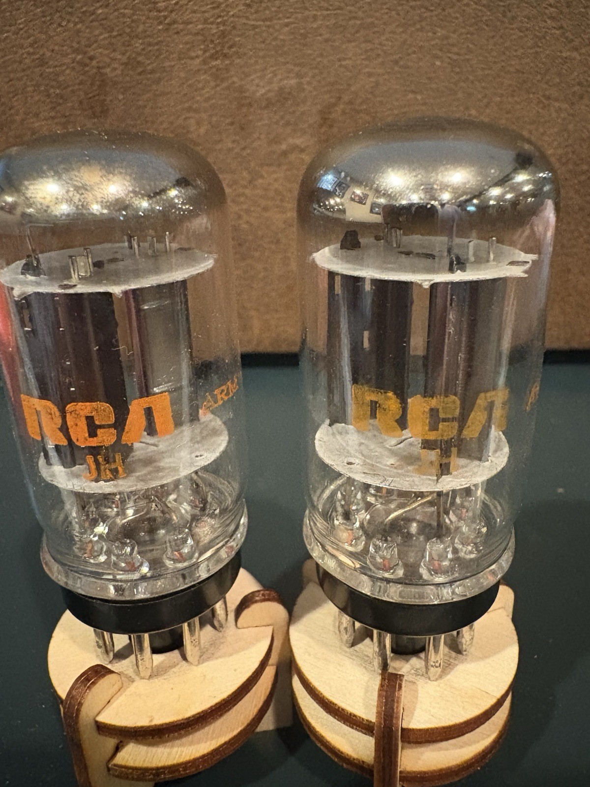 Match Pair Sylvania (RCA) 6SN7GTB Coin Black VPlate Tube TV7&Maxi Test NOS NIB🎶