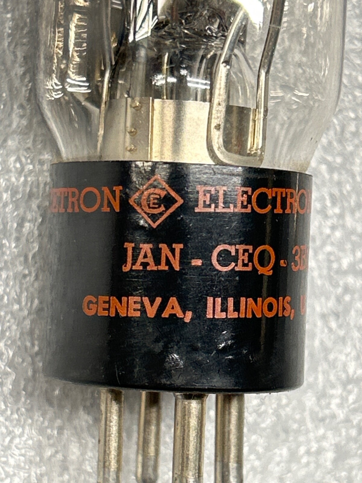 Used Electron Tube Cetron Electronic Corp JAN-CEQ 3B22